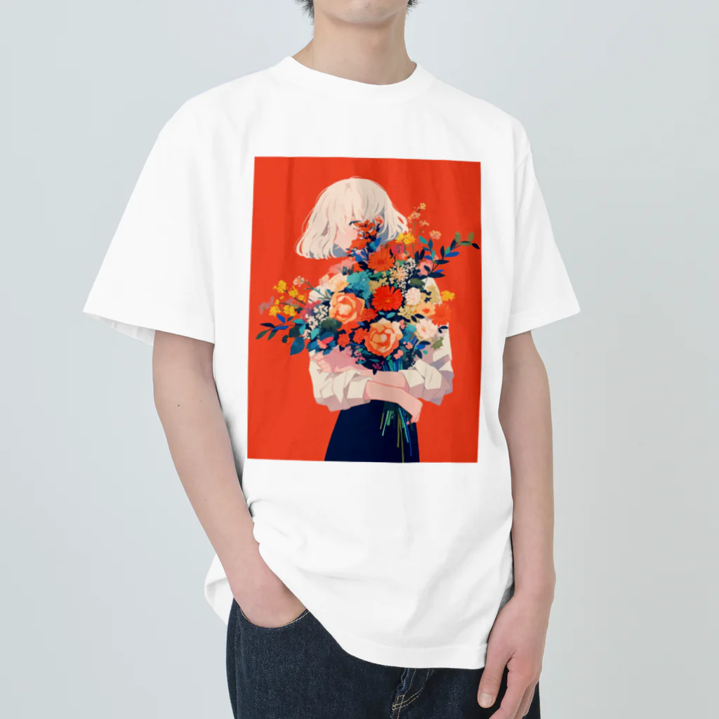 AQUAMETAVERSEの花束をあなたに　Hime  2530 Heavyweight T-Shirt