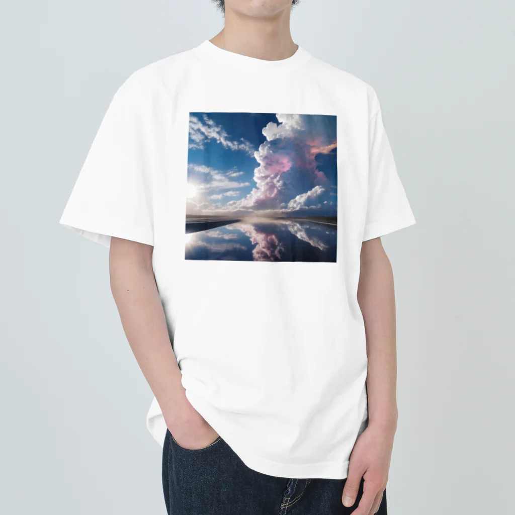 chan-takehaniの天空の鏡  ヘビーウェイトTシャツ