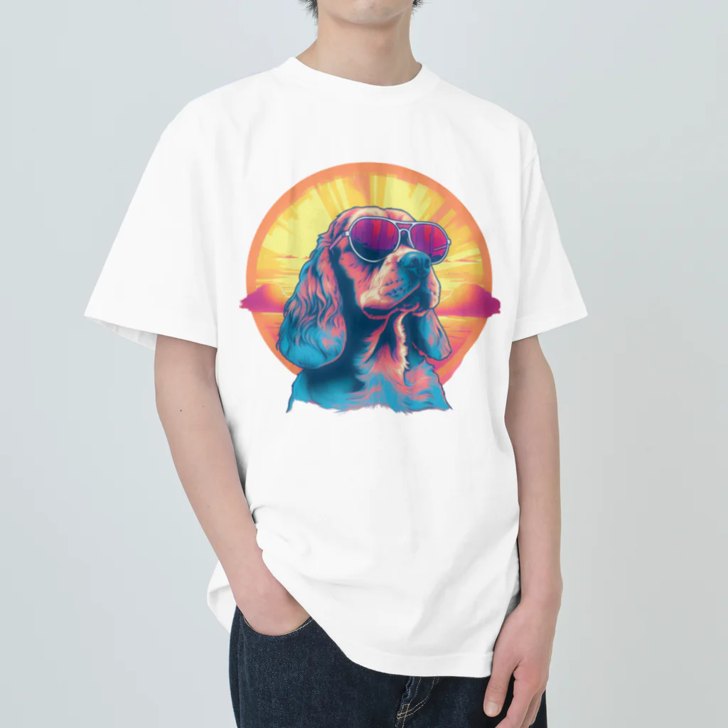 dogsdream8246のcocker sunset Heavyweight T-Shirt