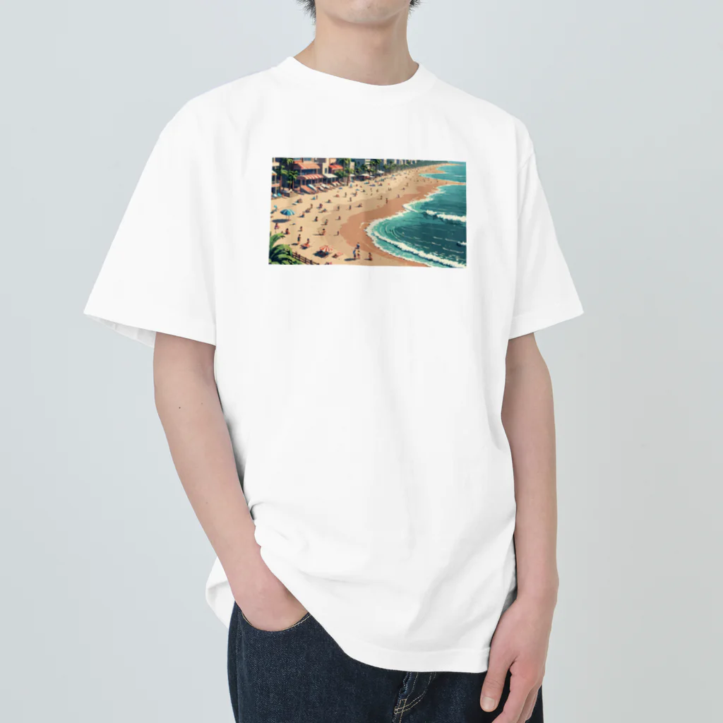 かてこの洋服販売所の波の調べ Heavyweight T-Shirt