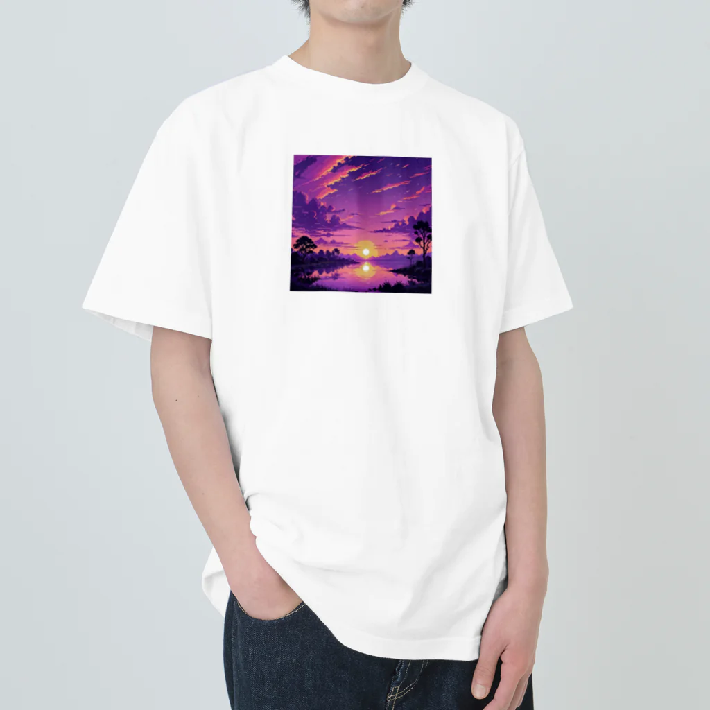 Hawk_portのP-chill! (Sunset) ヘビーウェイトTシャツ