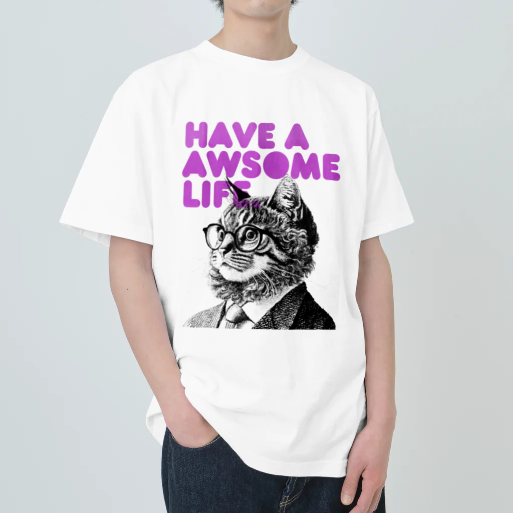 RainbowFam Plusの猫先輩 ヘビーウェイトTシャツ