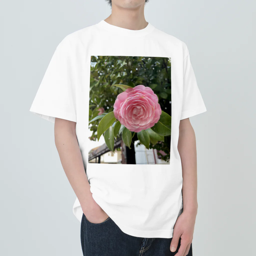 AQUAMETAVERSEの花ブローチ アメジスト2846 ヘビーウェイトTシャツ