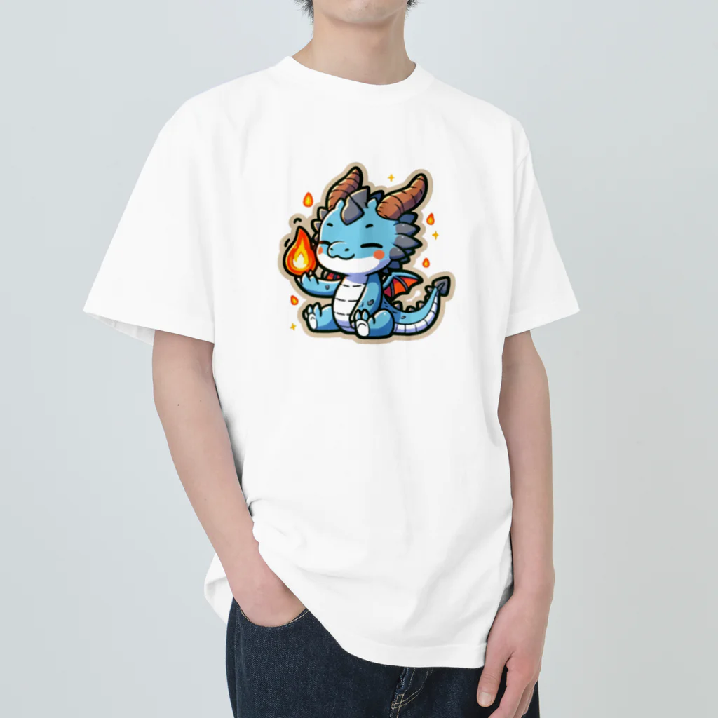 scarlet358のドラゴンくん ヘビーウェイトTシャツ