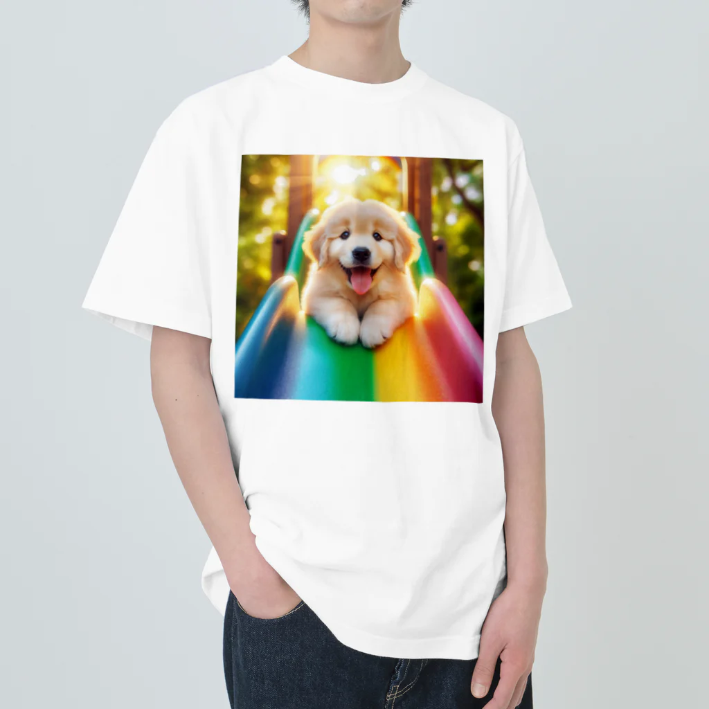 jumping坊主の犬の喜び Heavyweight T-Shirt