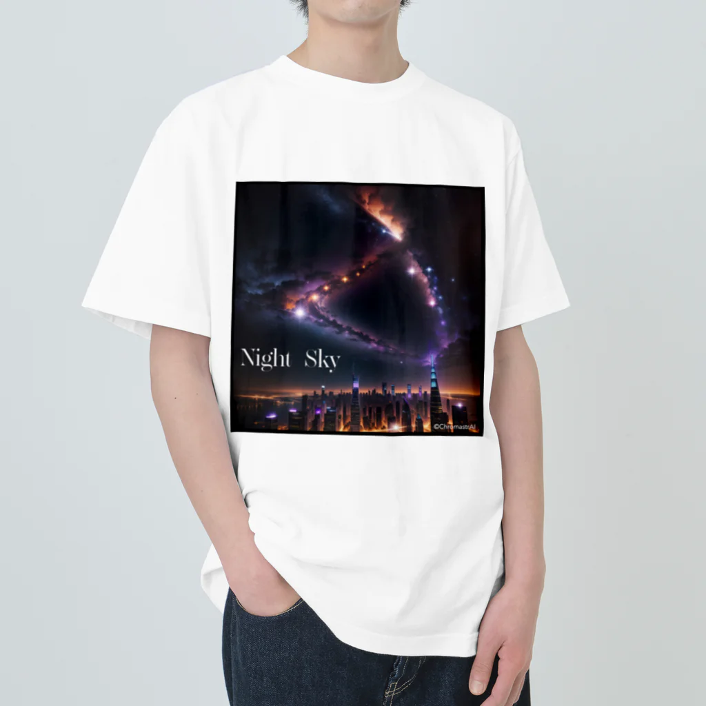 ChromastrAlのnight sky Heavyweight T-Shirt