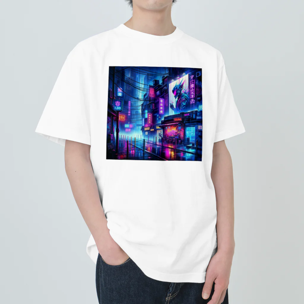 asayoshi_dxのストリートアート ヘビーウェイトTシャツ