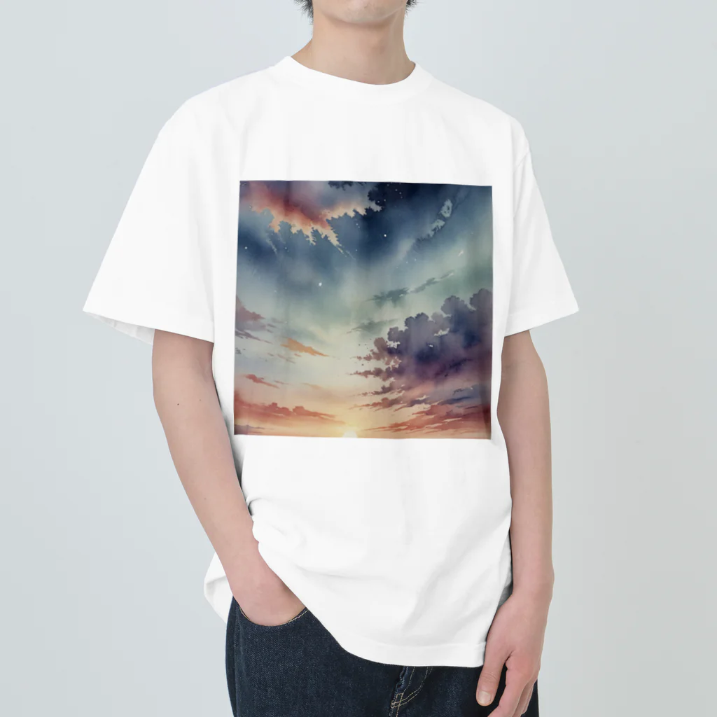 秋山せれなの空のグラデーション Heavyweight T-Shirt