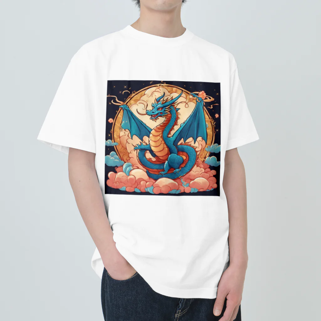 the blue seasonの昇華する守護龍 Heavyweight T-Shirt