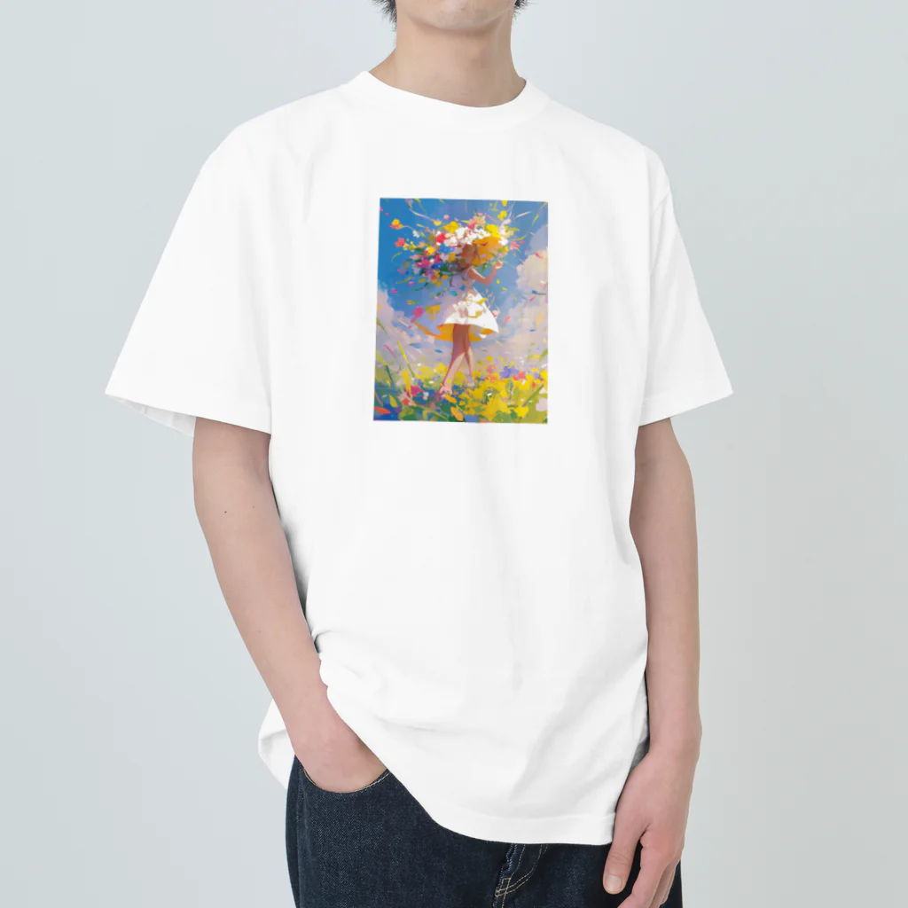 AQUAMETAVERSEの花のささやき　ラフルール　1859 Heavyweight T-Shirt