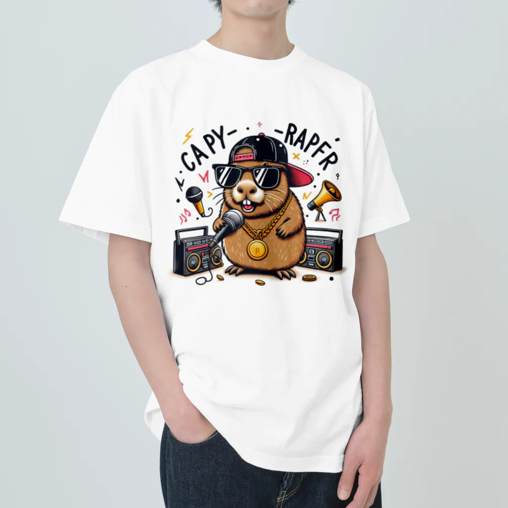 somsowのラッパーになりたいカピバラ Heavyweight T-Shirt