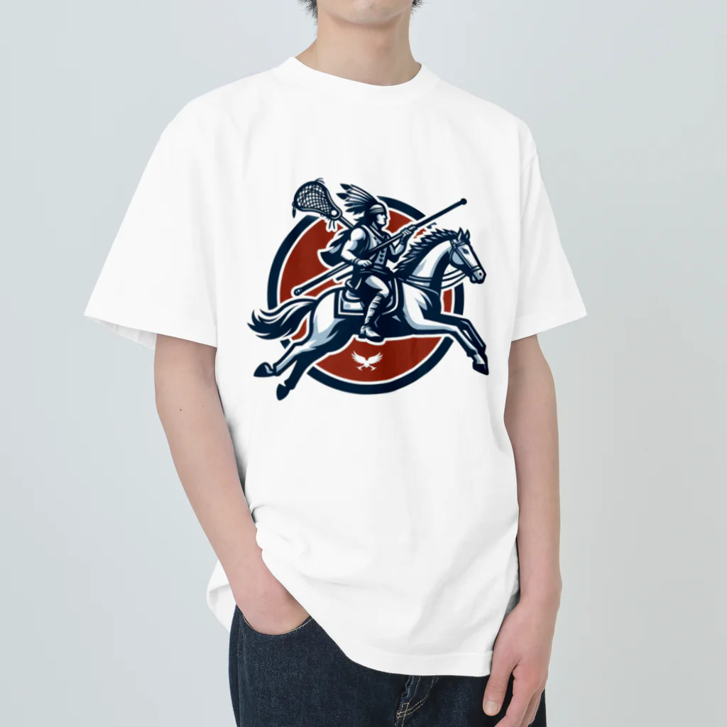 jyabajyaのインディアンくん Heavyweight T-Shirt