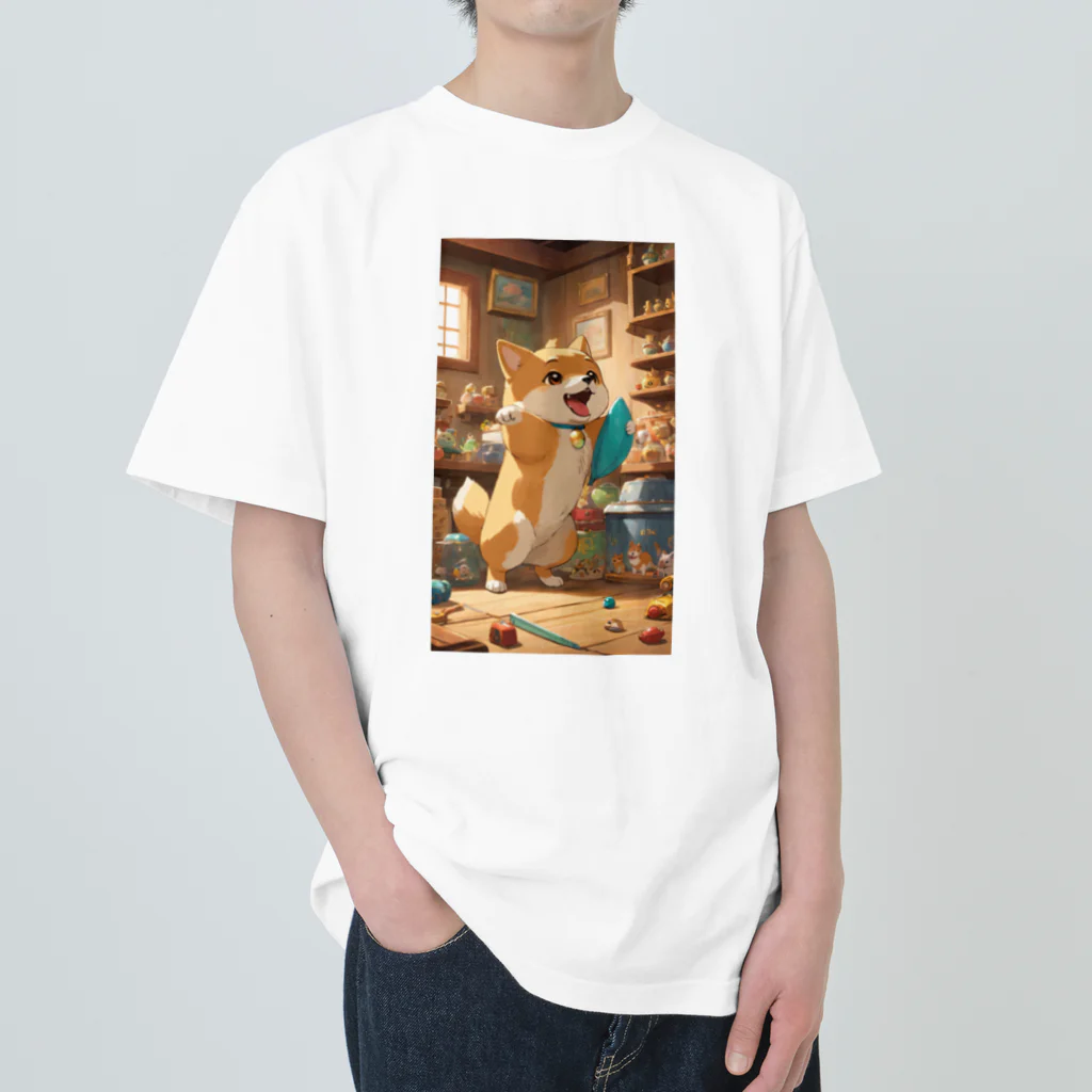 konoha_0326のしば犬くん Heavyweight T-Shirt