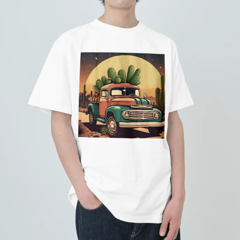 Balifolniaのアメカジ ピックアップトラック Heavyweight T-Shirt