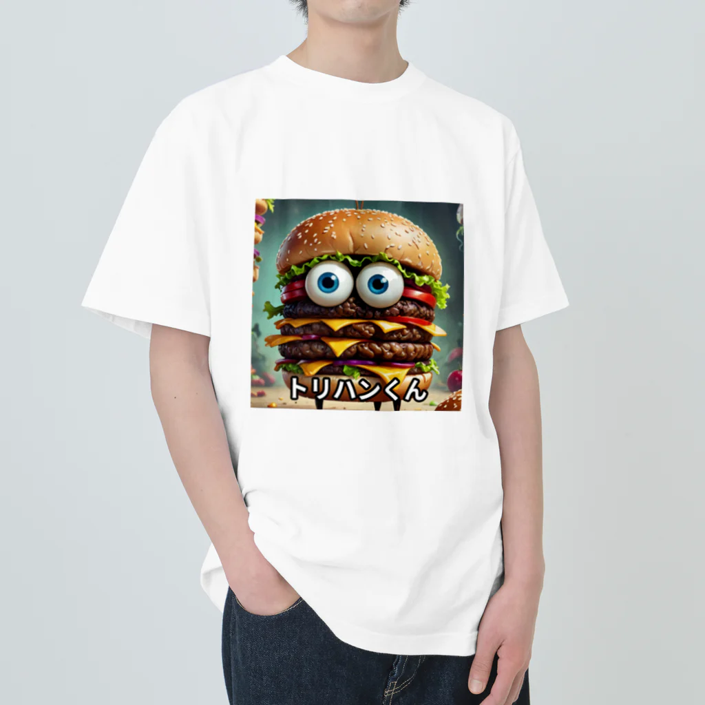 San☆Nikoのハンバーガー　トリプルくん Heavyweight T-Shirt