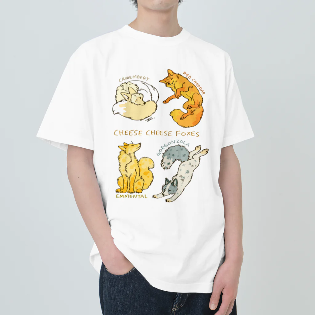 タタナ幻獣館のCHEESE CHEESE FOXES ヘビーウェイトTシャツ