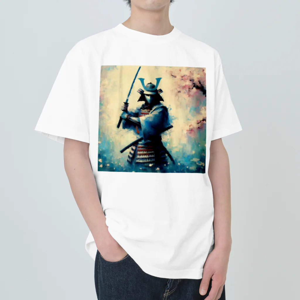 rain-bow88の絵画のような侍シリーズ ヘビーウェイトTシャツ