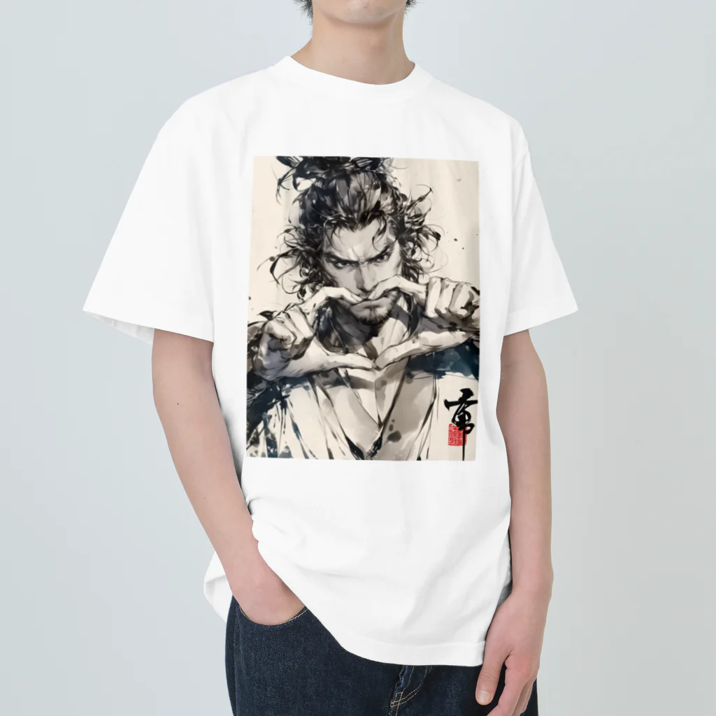 XGUESS(リゲス)教団のラブサムライ Heavyweight T-Shirt