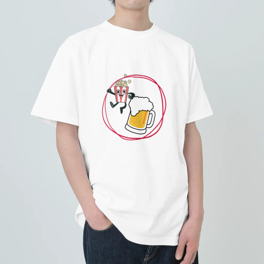 Happiness Home Marketのビールとゆかいな仲間たち ヘビーウェイトTシャツ