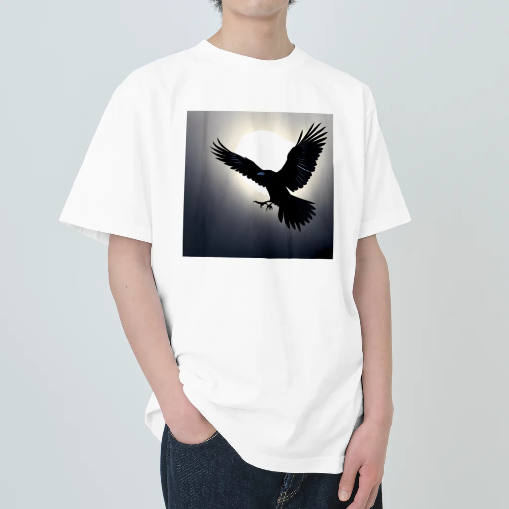 HYYのシルエットKARASU ヘビーウェイトTシャツ