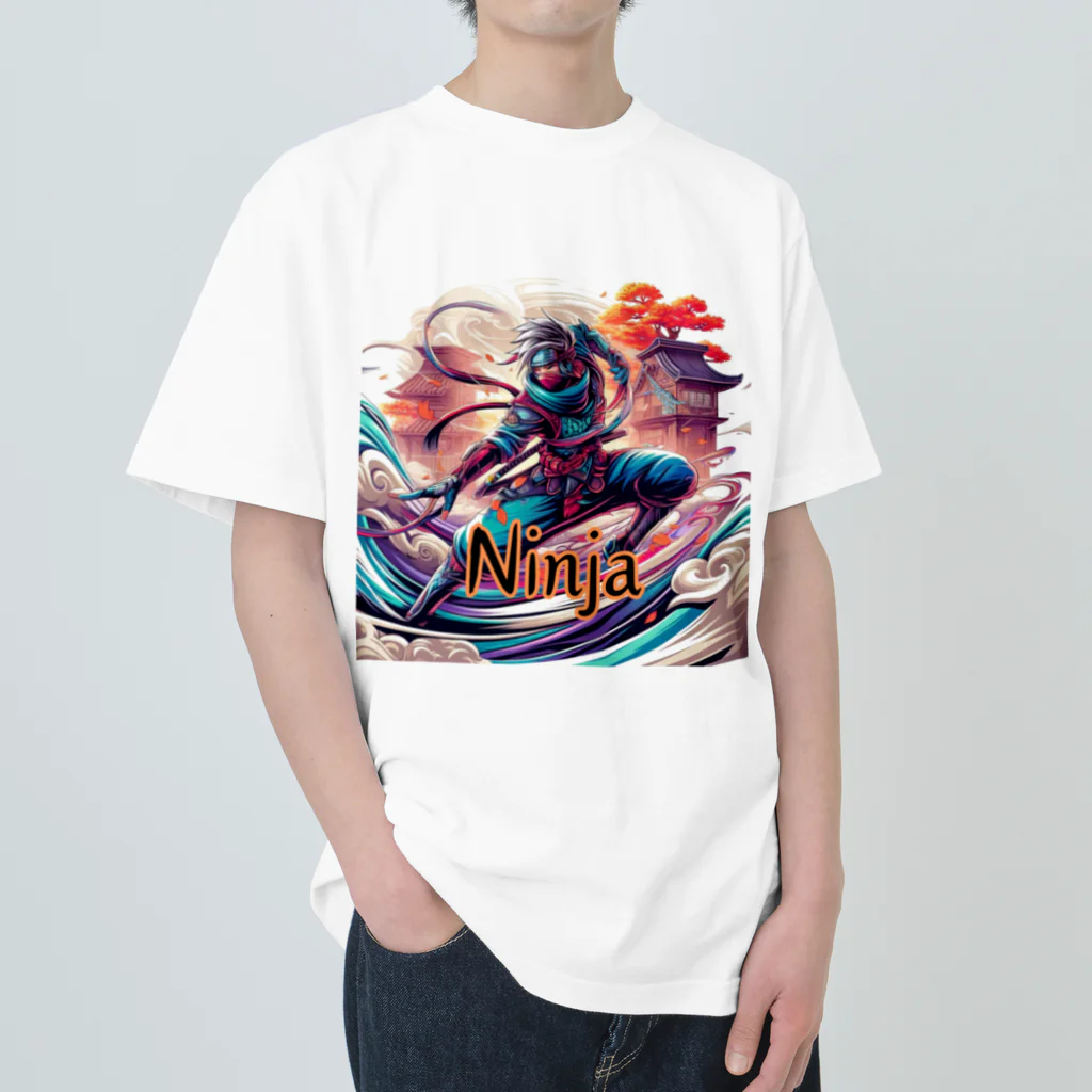 Sakura Sprit【桜魂】のJapanese Ninja ヘビーウェイトTシャツ