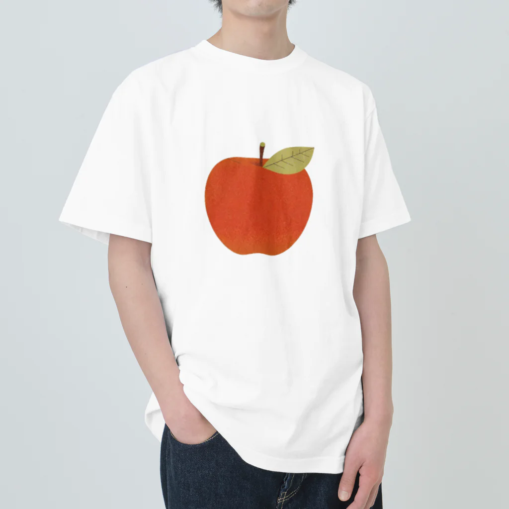 シンプル 組み合わせ用 ファッションのシンプル りんご Heavyweight T-Shirt