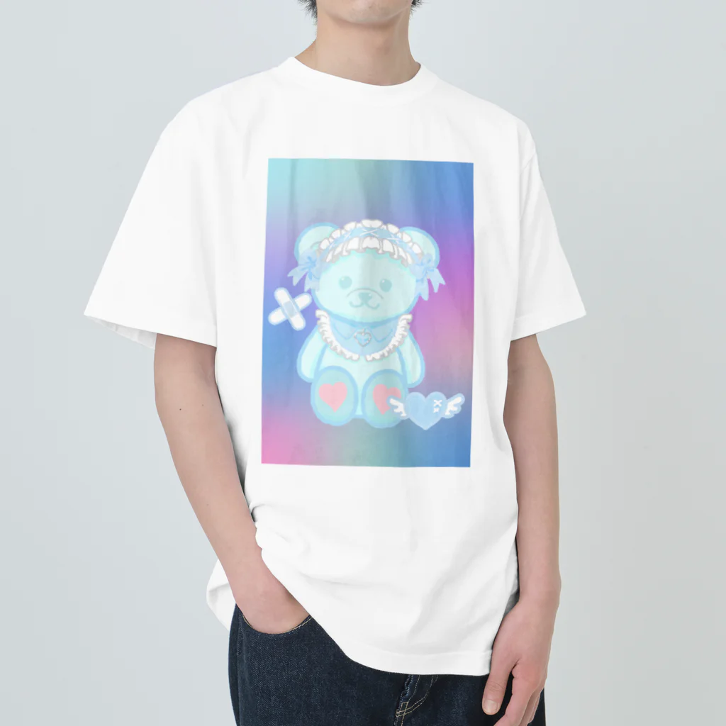hiyori-art-のサブカルくまちゃん Heavyweight T-Shirt