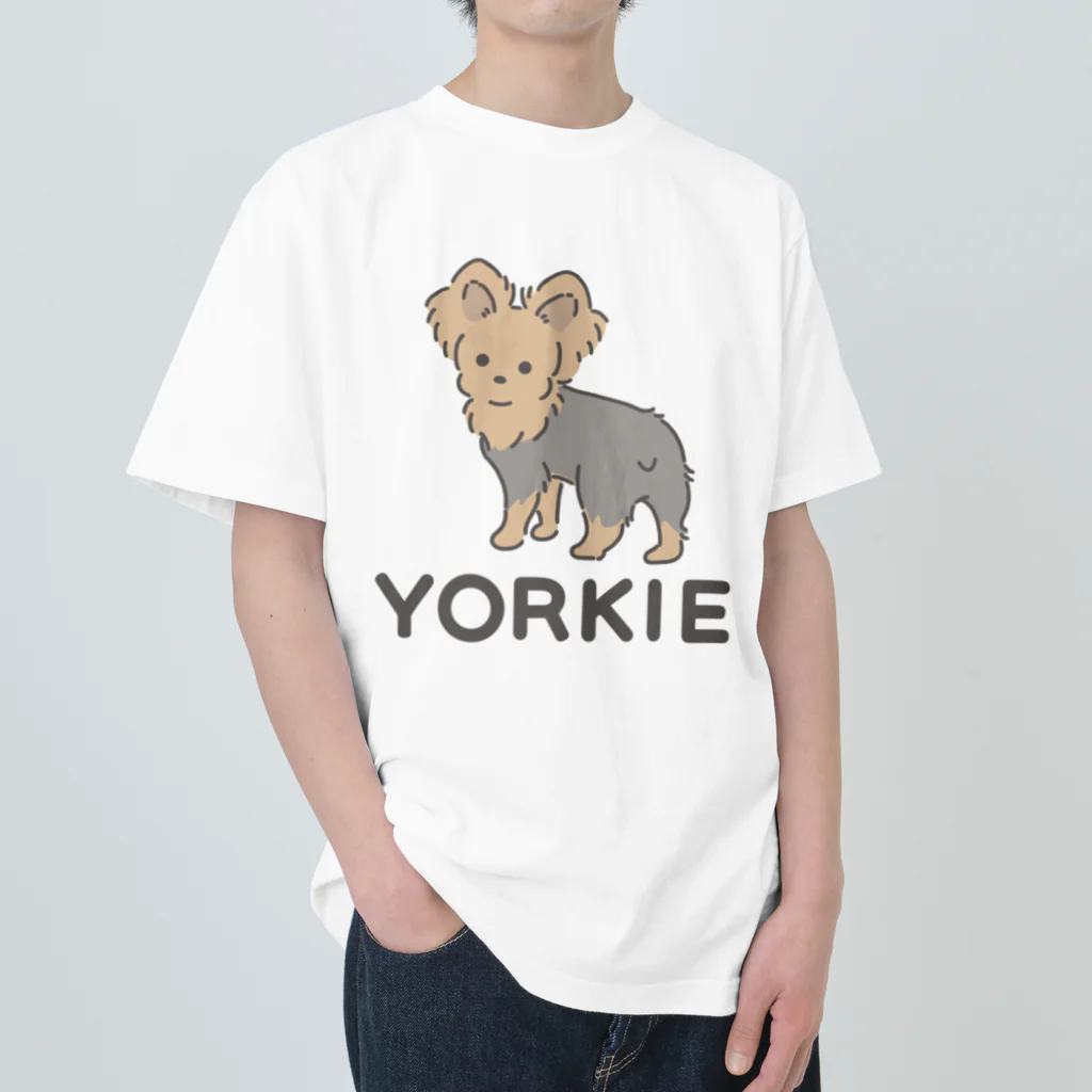 YORKIE DAISUKI～ヨーキーグッズ～のヨーキー ヘビーウェイトTシャツ