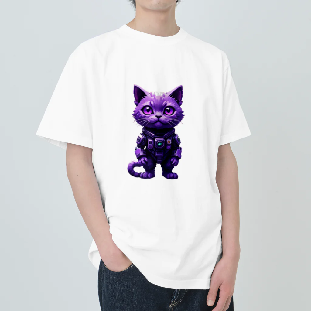 メロンパン猫の宇宙に連れてってくれる猫 Heavyweight T-Shirt