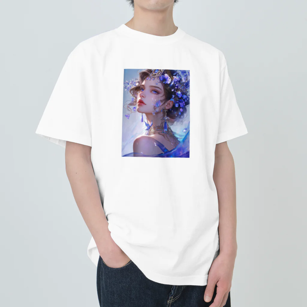 AQUAMETAVERSEのブルーの宝石を身につけて　ラフルール　1859 Heavyweight T-Shirt