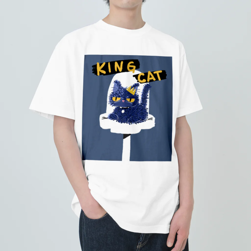 リクのキングキャット Heavyweight T-Shirt