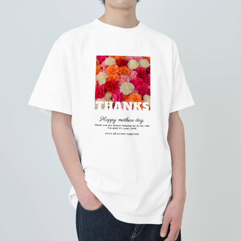 AstelaSの母の日のプレゼント🎁 カーネーション Heavyweight T-Shirt