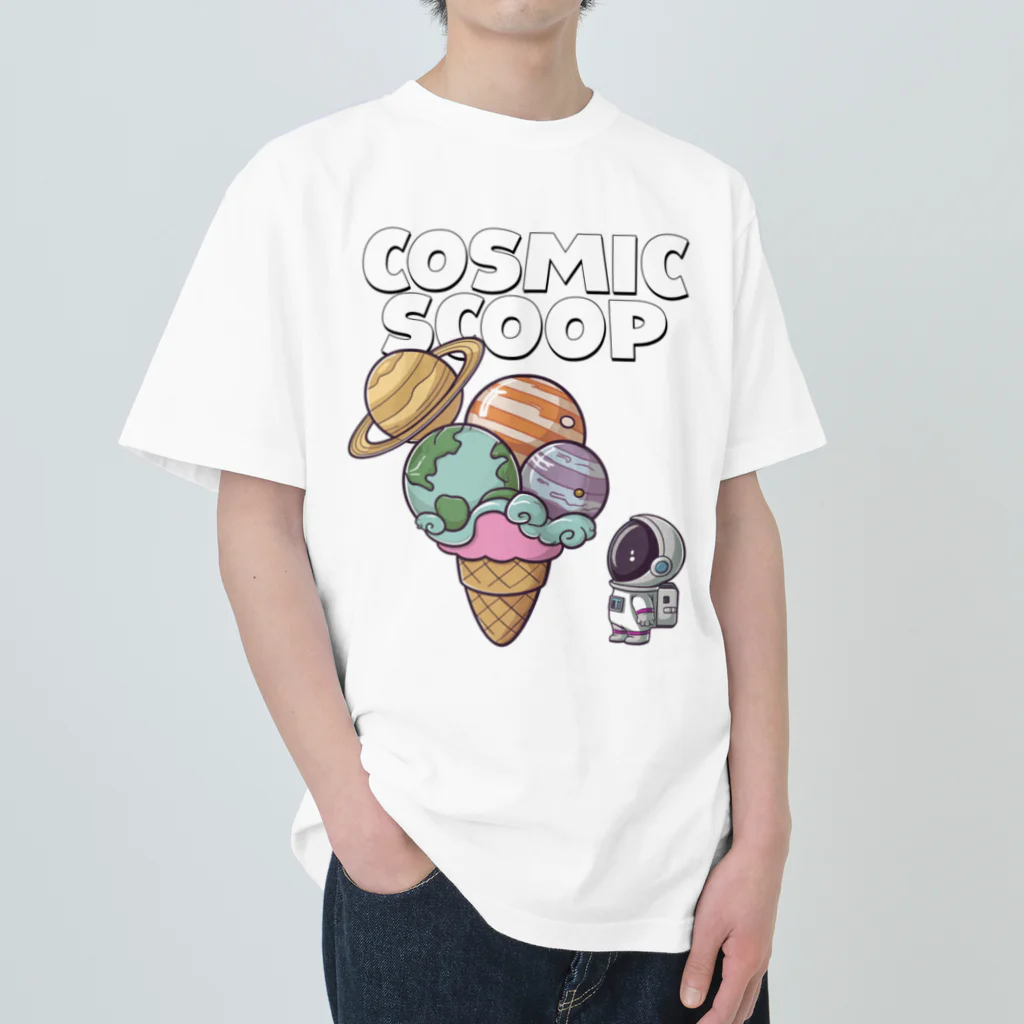 Stylo Tee Shopの宇宙ようなでかスクープ ヘビーウェイトTシャツ