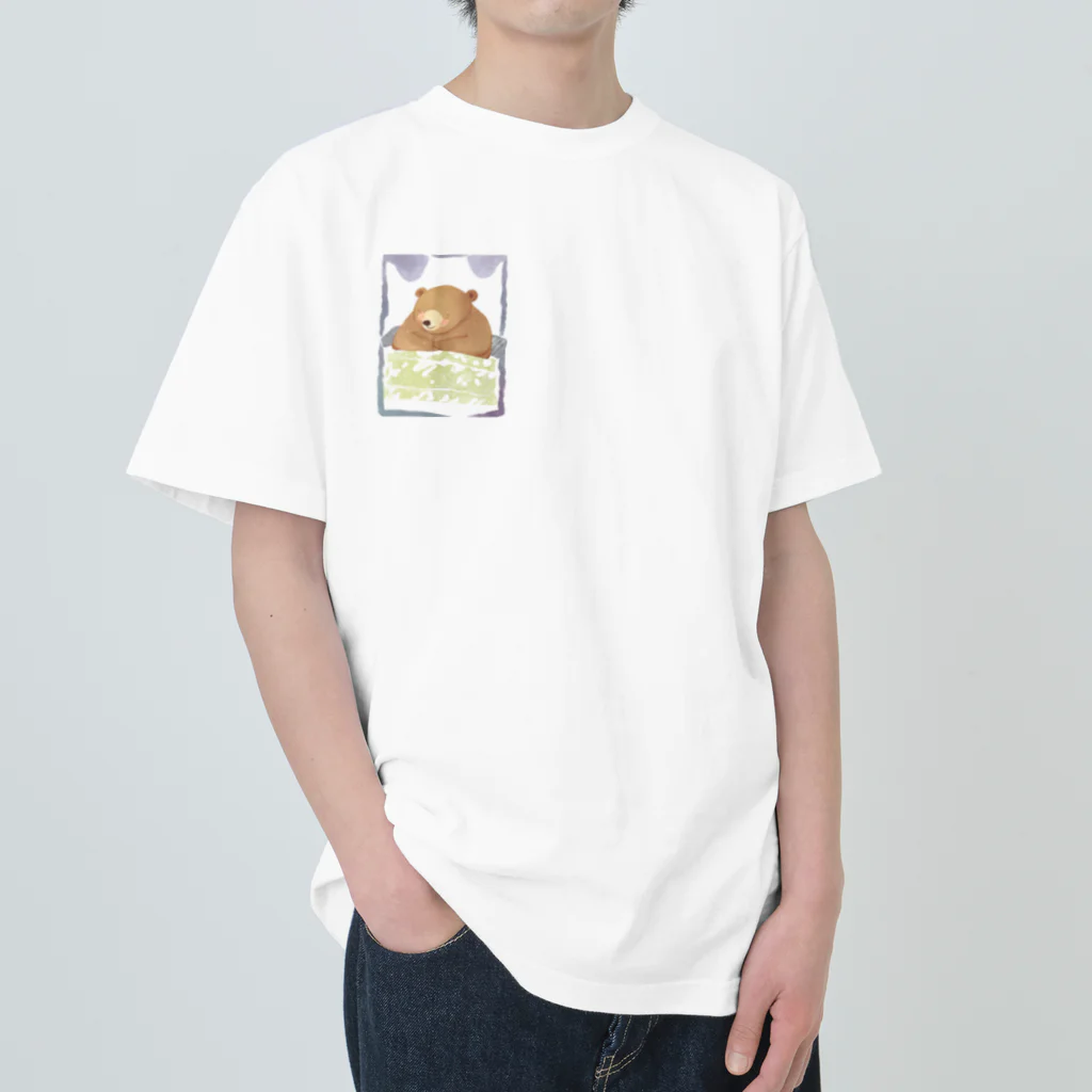 Fujiyamaのこたつくま ヘビーウェイトTシャツ
