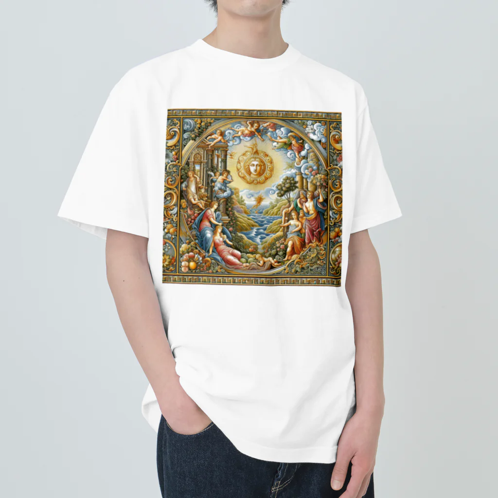 Qten369の絵画をモチーフ Heavyweight T-Shirt