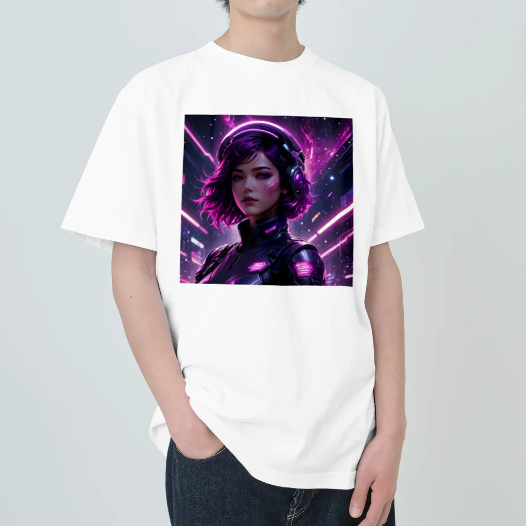 LUF_jpsのOrbiting Girl ヘビーウェイトTシャツ