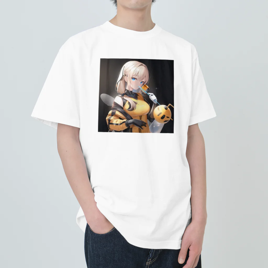 peek25のoilを輸送・供給するAIロボット Heavyweight T-Shirt