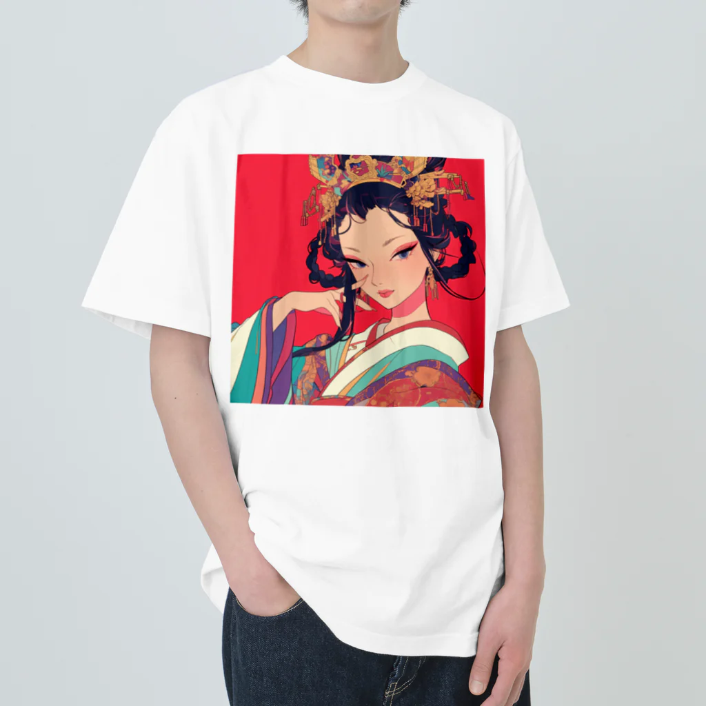 AQUAMETAVERSEの錦絵の微笑 Marsa 106 Heavyweight T-Shirt