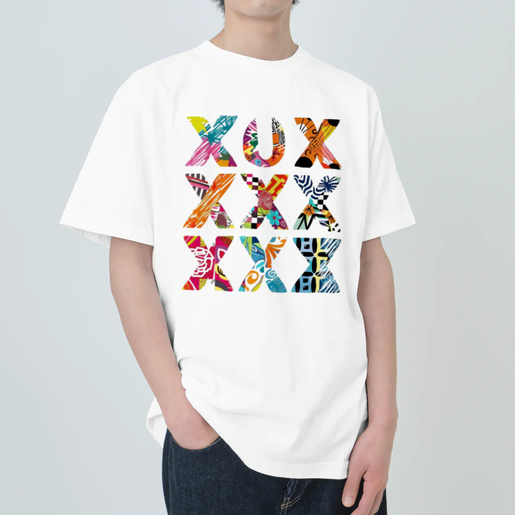 Chi3のxxxxxxxx カラフル・クロス：多様性の融合 Heavyweight T-Shirt