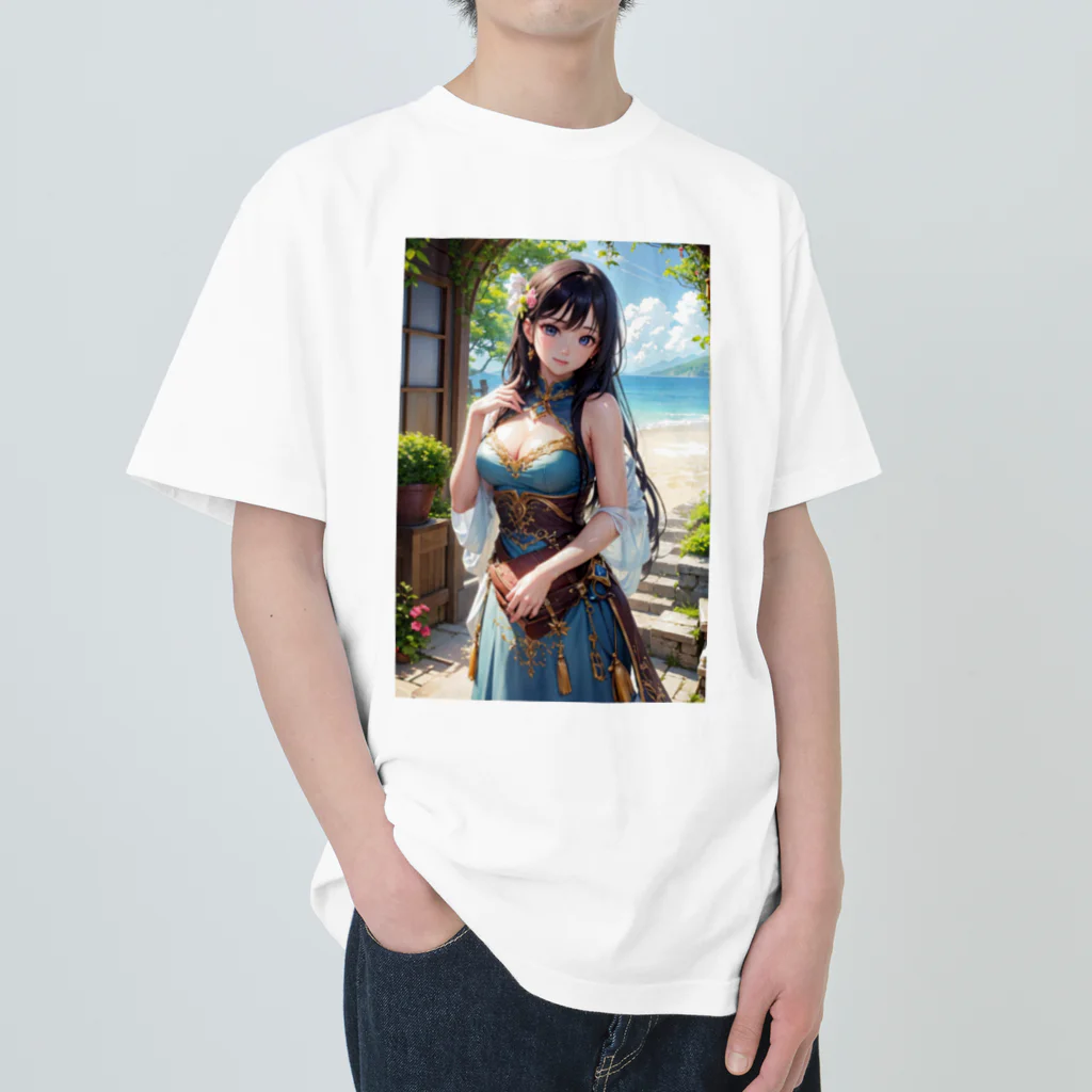 はぴはぴの少女の美しい日々よ ヘビーウェイトTシャツ