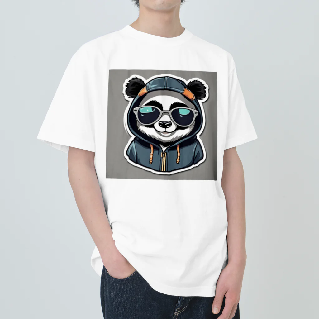 pandownloadのパーカーサングラスのワルパンダ？ Heavyweight T-Shirt