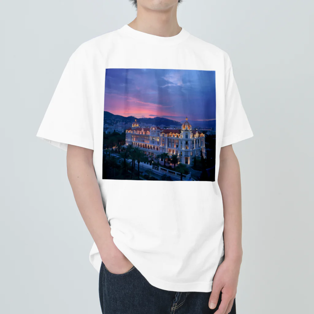 AQUAMETAVERSEのニースの思い出　Tomoe bb 2712 Heavyweight T-Shirt