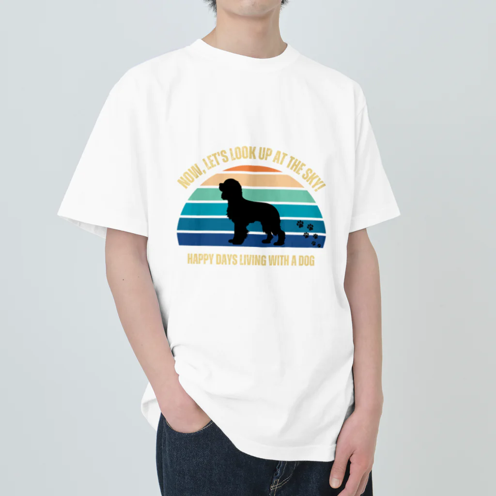 dreamy-designのわんちゃん　キャバリア Heavyweight T-Shirt