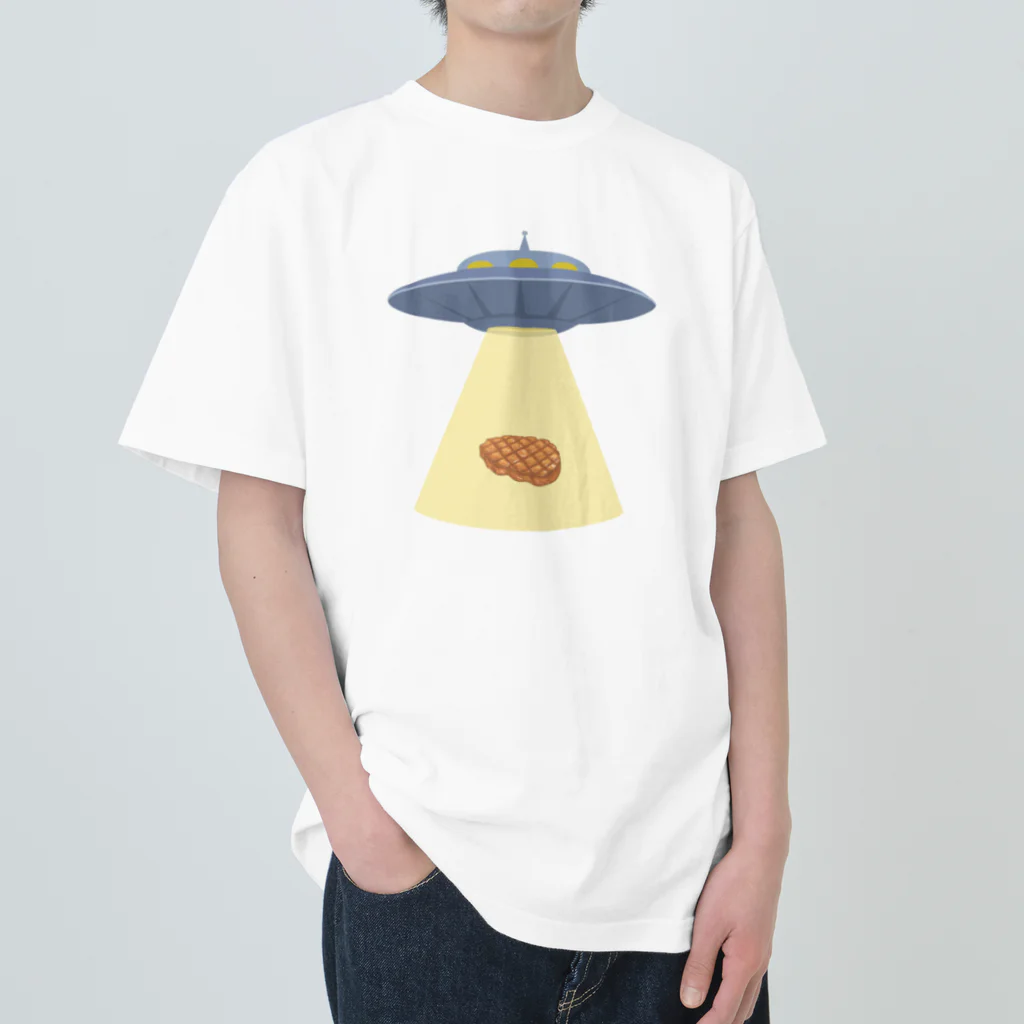 fooddesign-comのグルメな宇宙人 ヘビーウェイトTシャツ