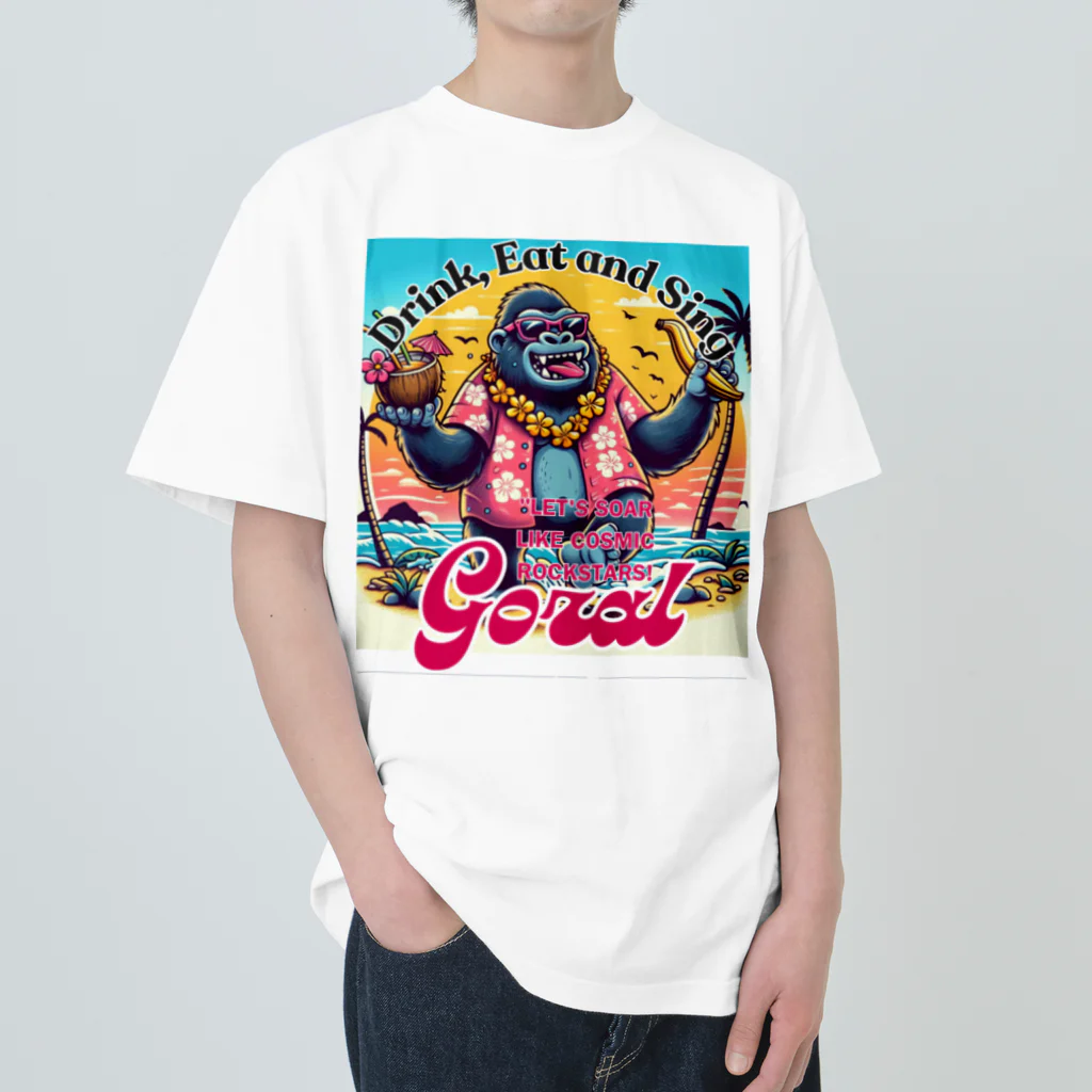 Donky Goriの南国ゴリラ ヘビーウェイトTシャツ