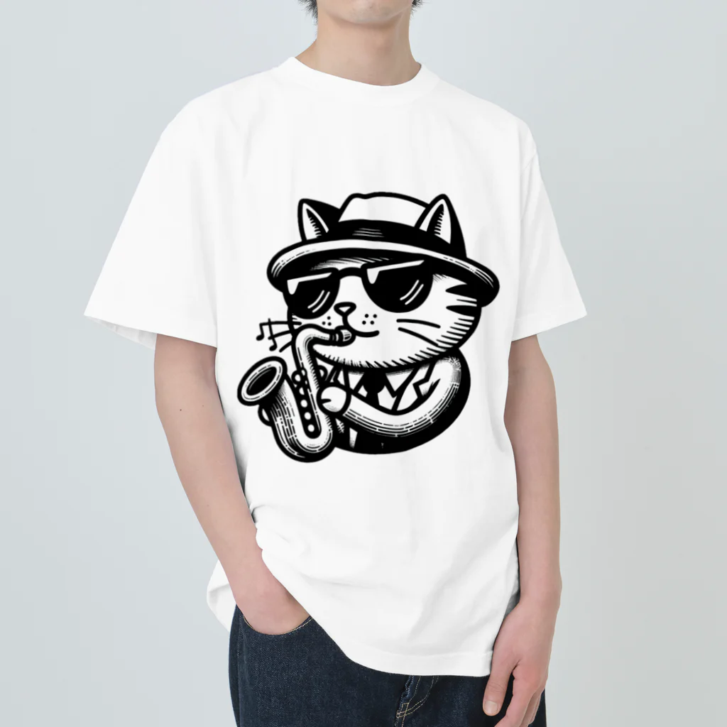 age3mのブローキャット Heavyweight T-Shirt