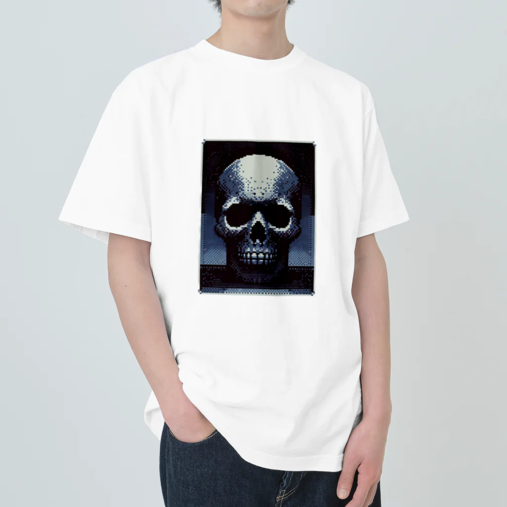 madaga-skullのドットスカル ヘビーウェイトTシャツ