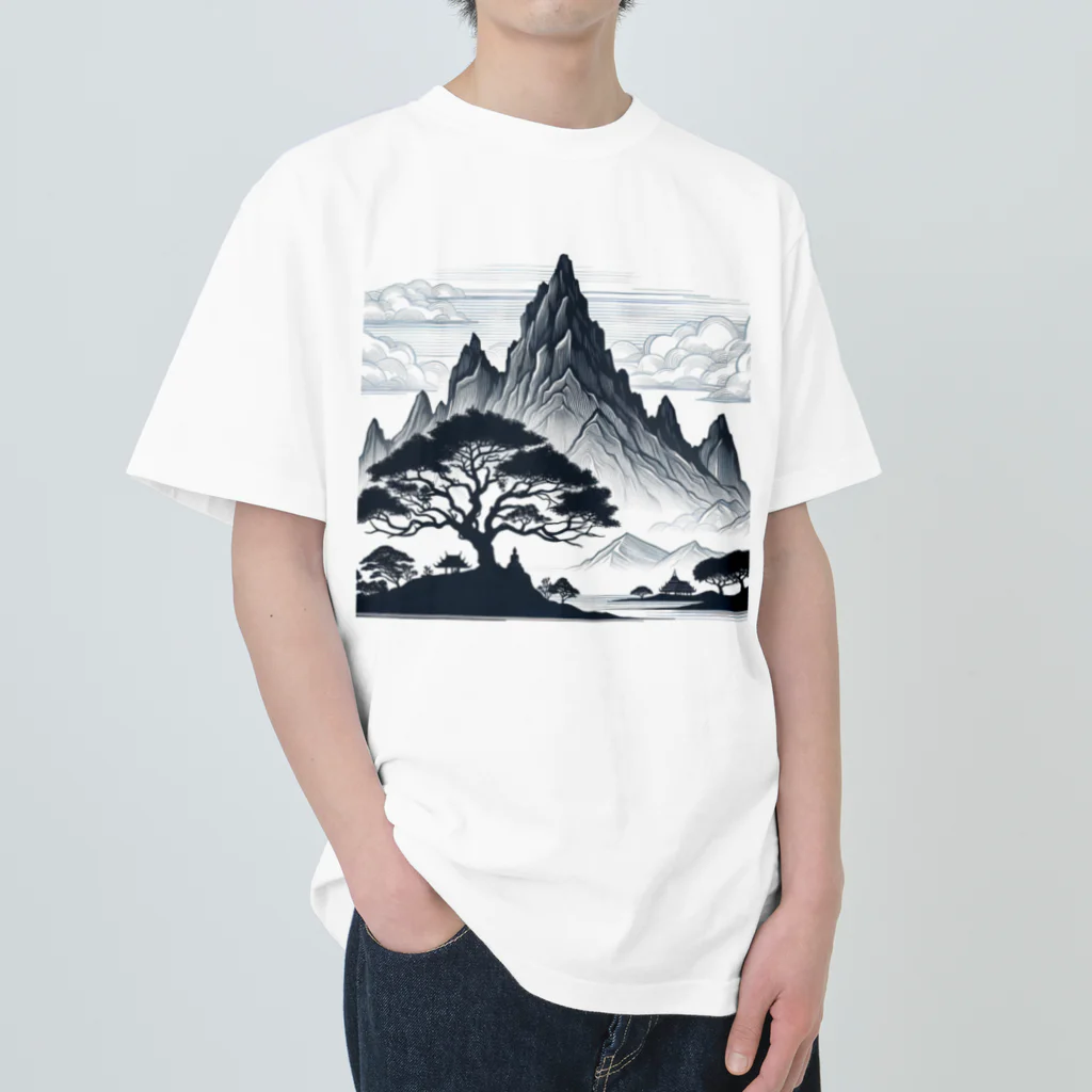 Qten369の甲賀の里 Heavyweight T-Shirt