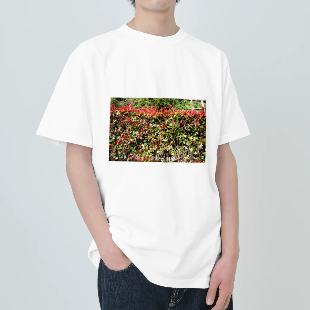 服屋の休日の花 Heavyweight T-Shirt