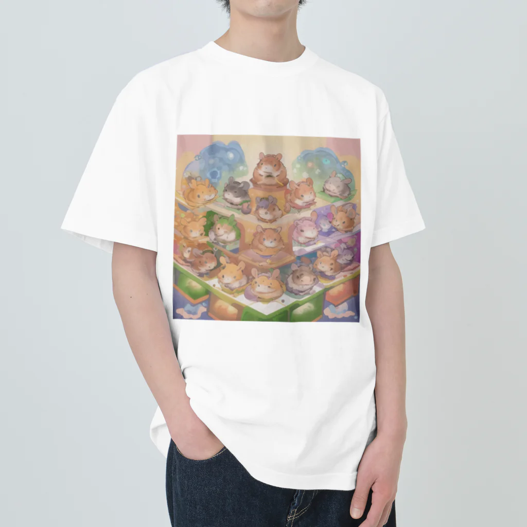 Ninelieのハムスターたち Heavyweight T-Shirt